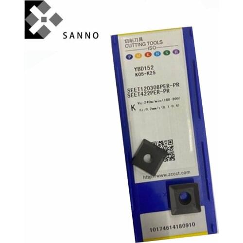 Free shipping! Inexpensive and hot sale turning tools 10pcs/lots YBC302 SEET120308PER-PR cnc carbide turning inserts