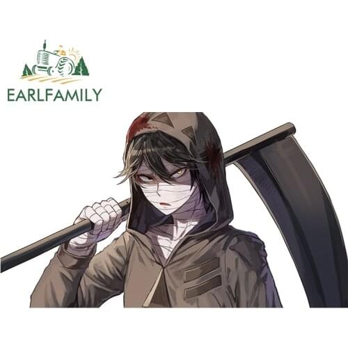 EARLFAMILY 13cm x 7.3cm for Angels of Death Isaac Foster Car Sticker Waterproof Surfboard Decal Creativite Windshield Decoration