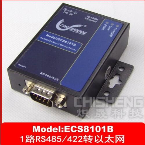 ECS8101B 1 Port RS485 RS422 to Ethernet to IP 5V Power Supply