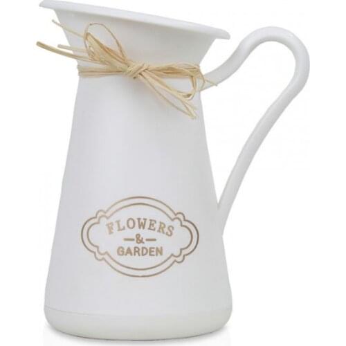 Italian vase flower pot-Table Length Flower Pot White