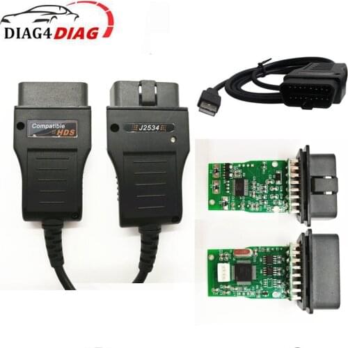 For Honda HDS j2534 Cable HDS Interface Auto OBD2 USB Cable for Honda Chip FT232RL Inside Free Shipping