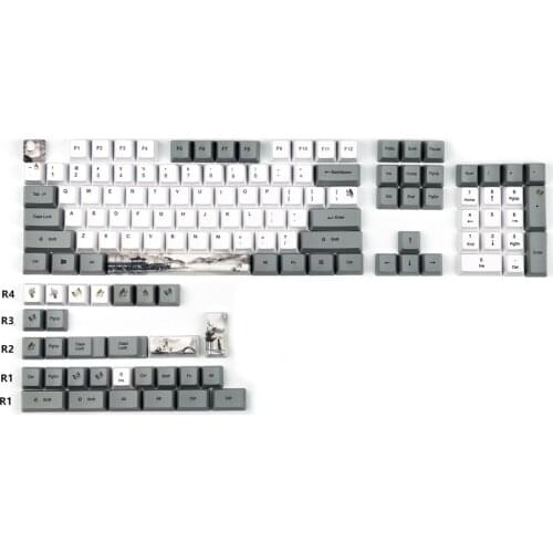Ink Keycap OEM PBT Keycaps Full Set Mechanical Keyboard Keycaps PBT Dye-Sublimation Keycap