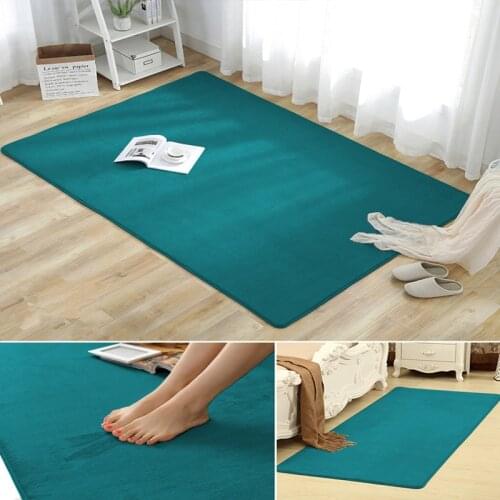 European coral fleece carpet Living room bedroom coffee table sofa bathroom bedside carpet mats Tatami yoga blanket baby rug