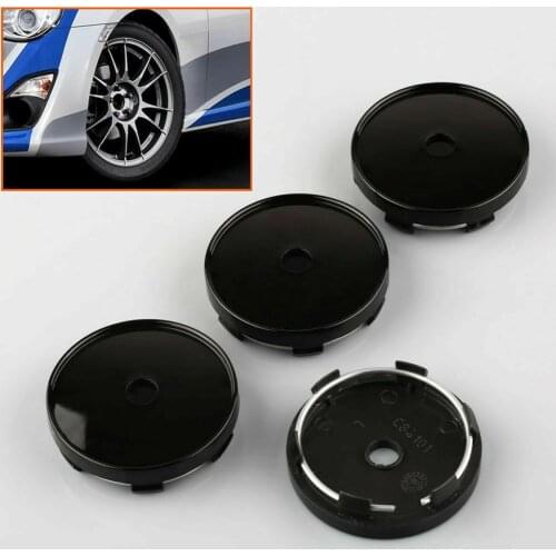 4Pcs Wheels Hubs Covers 60mm Diameter SUV Car Center Cap Hole Hubcap Universal