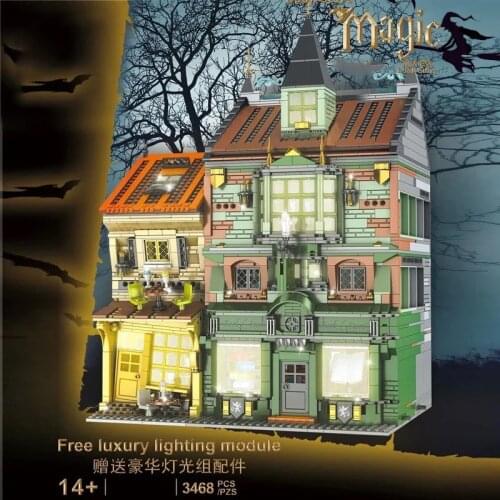 MOULD KING 16040 The Magic Book Store Model Assembly Streetview Building Blocks Bricks Toys New Kids Christmas Birthday Gifts