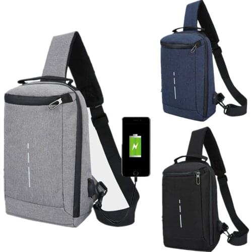 Mens outdoor anti-theft and waterproof messenger bag Mens Business Sling Bags Male Casual Chest Pack Crossbody Shoulder Bag