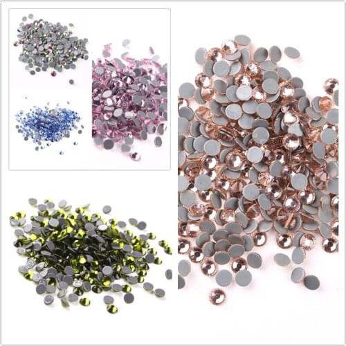 Wholesales! SS6 multi colors 1000 Gross hot fix Rhinestones flatback glass stones for beautiful bag accessories wedding dresses