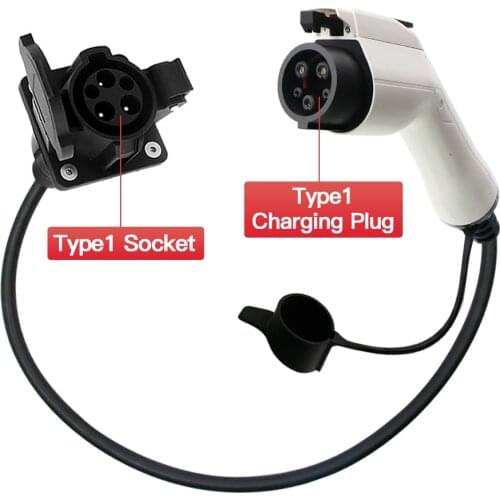 EV Adapter Type 1 EV Plug to Type 1 EV Socket Customized Type 1 to Type 1 Adapter 32A 1m Extension Cable