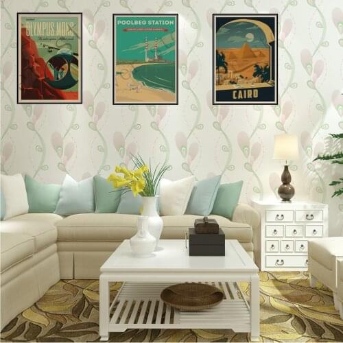 TRAVEL & RAILWAYS Posters Japan/ Moscow/ Cairo/ travel Retro posters Wall Stickers Prints High Definition For Home buy 3 get 4