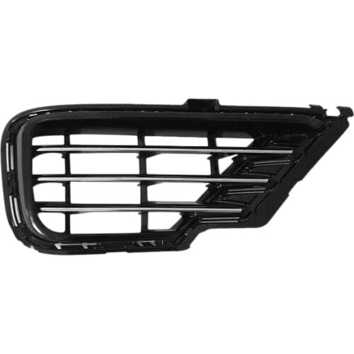Car Front Bumper Fog Lamp Frame with Bright Strip Fog Lamp Grille for Touareg R-Line 2016-2018