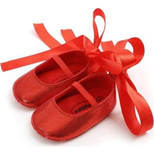 New Newborn Infant Baby Girl Shoes Bow Sandal Princess Toddler Infant Sandles Soft Crib Shoes
