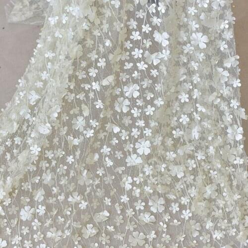 Wedding dress decorative design materials handmade diy fabric purple Bright pink embroidered lace fabric