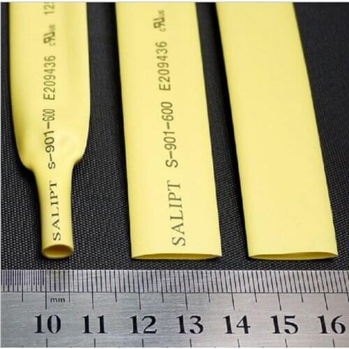 Dia 70mm Heat Shrink Tubing 2:1 Polyolefin Insulation Thermal Cable Sleeve Insulated Wire Protector Wrap DIY Connector-1/2M