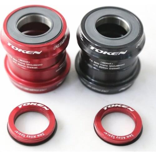TOKEN BB30 Press-Fit bottom bracket / 7075AL CNC axis / bike bicycle axis GXP 24mm/22mm