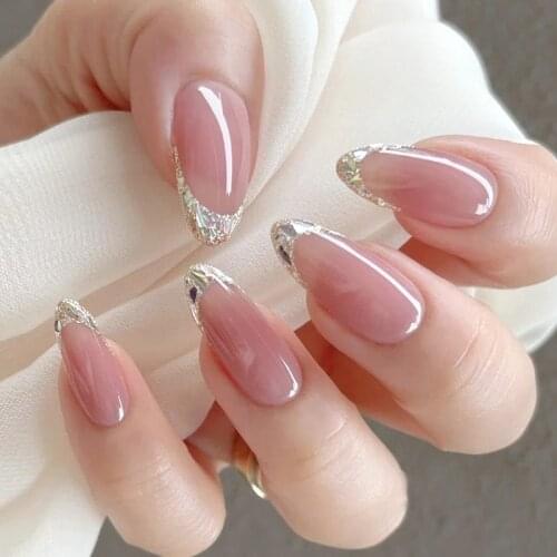 TSZS 2pcs/lot 2021 Laser Siliver Sequins Nail art colorful mixed size diamond sequins super glitter nail art decoration sequins