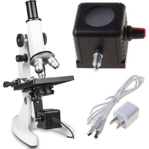 USB White LED Light Lighting Bottom Biological Microscope Lamp Source Adjustable