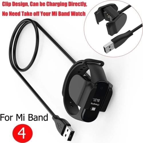 Charge Cable For Xiaomi Mi Band 4 Smart Watch Clip Design Easy Charger Cable USB Data Cable for Mi Band 4 Charger Adapter