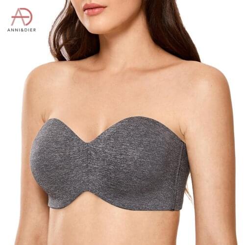 Womens Non-padded Underwire Minimizer Support Multiway Strapless Bra