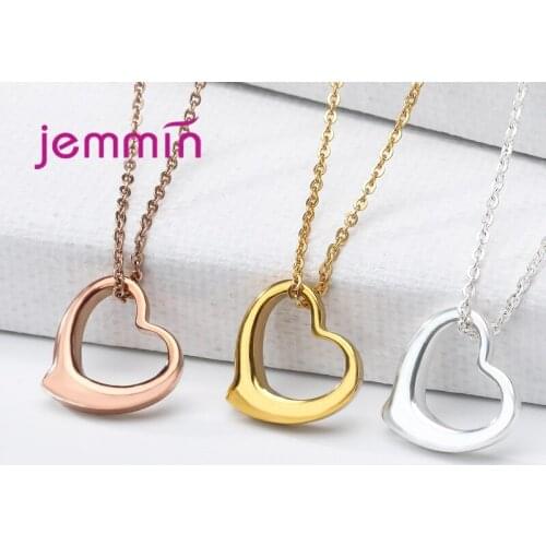 Wedding Annivery 925 Sterling Silver Heat Charm Pendant Necklaces For Women New Fashion Jewely Chokers Necklaces Fine Jewelry
