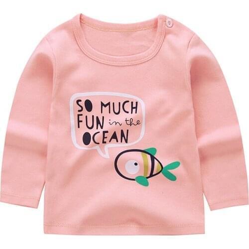 ZWY317 Girls'Long Sleeve Childrens T-shirt Flower Shirt Children Spring and Winter Autumn Long Sleeves Cartoon Girls Tops