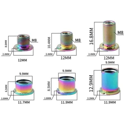 1/5Pcs MTB Bicycle Chainwheel Screws Cycling Chainring Wheel Bolt Road Bike Disc Screws for Crankset Parts