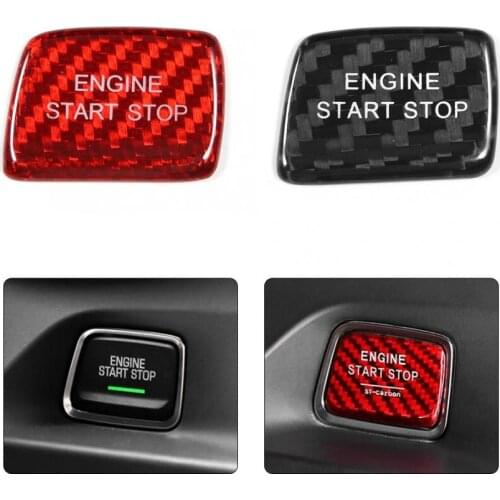 1 Pcs Start Stop Engine Push Button Cover Trim Sticker for Chevrolet Camaro 2017 2018 2019 Brand New Car Accessories