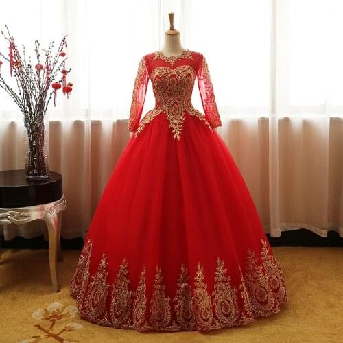 2021 New Vintage Lace Red Ball Gown Quinceanera Dresses Vestido De Novia Customized Plus Size Candy Color Prom Dress