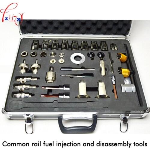 38pcs Common rail injector disassembly tool+Aluminum box ,Full set of common rail injector repair tools