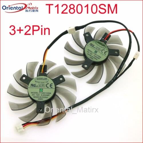 Free Shipping T128010SM 75mm DC12V 0.20A 40*40*40mm For GIGABYTE Graphics Card Cooler Cooling Fan