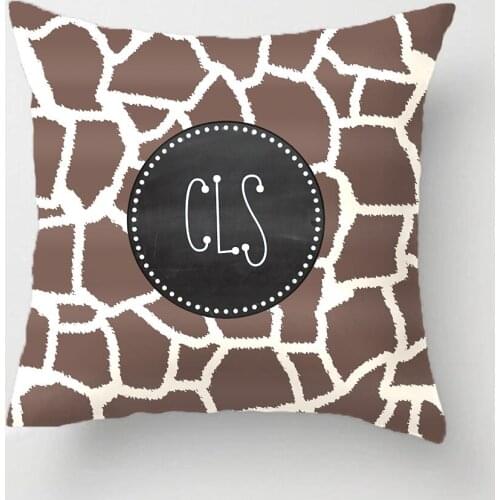 Chamoisee Giraffe Animal Print Wedding Decorative Cushion Cover Pillow Case Customize Gift By Lvsure For Sofa Seat Pillowcase
