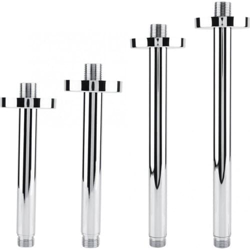 Shower Arm Pipe Stainless Steel Round Top Shower Arm Pipe Wall Mount for Bathroom Ceiling Shower Head