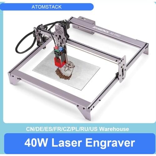 ATOMSTACK A5 Pro 40W Laser Engraver CNC Engraving Cutting 410x400 Area Spot Compression Eye Protection Fixed-Focus Laser