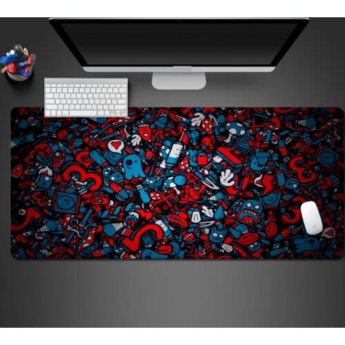 High Fashion Fun Creative Mousepad Laptop Gaming Mousepad Locking Edge Gaming Mouse Pad Anime Mousepad Mat Speed Tablet Mousepad