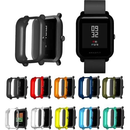 Soft TPU Silicone Case Cover For Xiaomi Huami Amazfit Bip Smart Watch Replacement Protective Shell Smart Bracelet Accessories