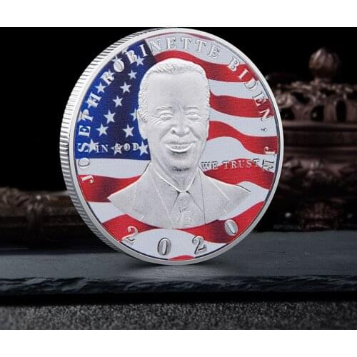 New 1PC National Flag Joe Biden President Commemorative Coin Souvenir Challenge Collectible Coins Collection Art Craft