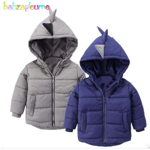 Babzapleume 2019 New Kids Clothes Toddler Winter Coats Cartoon Cute Hooded Warm Baby Boys Jacket For Children Snowsuits BC1089-1
