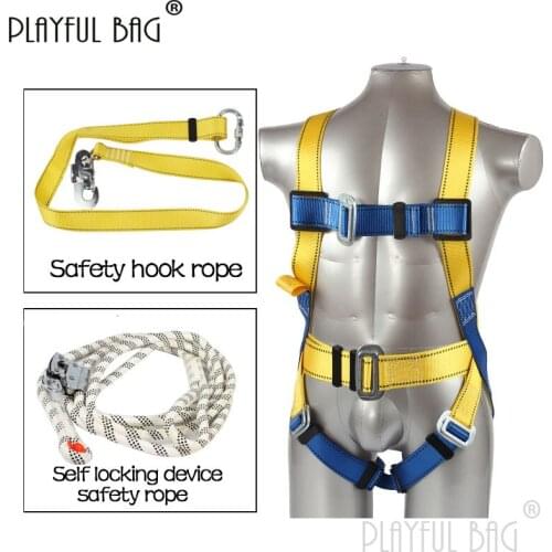 PB Playful bag Five Point Safety Belt for high work Outdoor Whole body safety belt Security Equipment suit ZL70