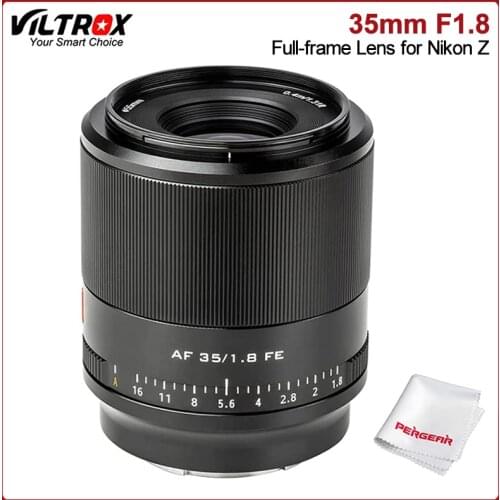 Viltrox 35mm F1.8 Full-frame STM Lens Autofocus Large Aperture Camera Lens for Nikon Z-mount Cameras Z5 Z50 Z6 Z7 Z7 II Zfc