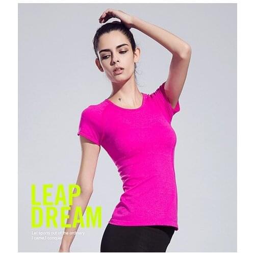 Professional Outdoor Sports Tee Dry Quick Women O-Neck Short Sleeve Breathable T Shirt Fitness women tops