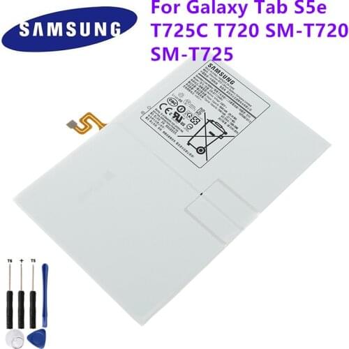 Samsung Original EB-BT725ABU Battery For Samsung Galaxy Tab S5e T720 T725C Replacement Tablet Battery 7040mAh