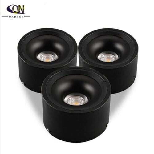 Round Surface Mounted LED Ceiling Lights Fixtures For Shop Bar Coffee Restaurant 9W/18W/24W/30W COB Led Spot Light