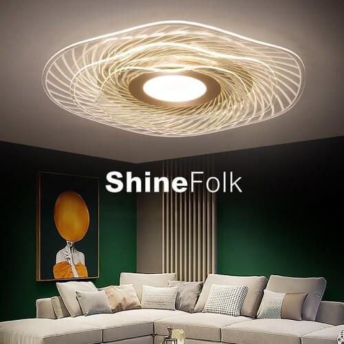 Gold frame LED Ceiling light for Balcony Corridor Aisle lighting Modern Chandelier Ceiling lamp for Bedroom Lighting Fixtures