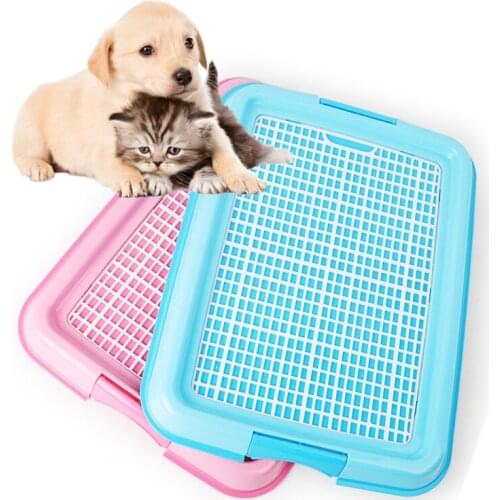 Indoor Pet Dog Toilet Training Cleaning Pad Plastic Pet Toilet Tray Mat Pet Supplies Litter Box For Small Medium Dogs