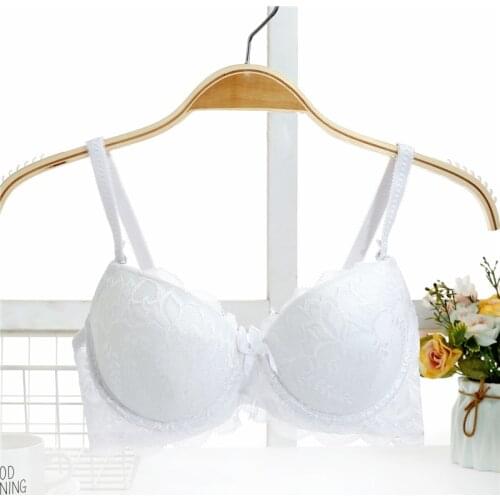 Yasemeen Solid Floral Lace Brassiere Massage Cup Push Up Bras Sexy Lace Underwire Convertible Straps Lingerie for Woman Sexy