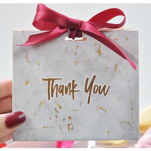 100PCS Wholesale lash box Packaging Creative Mini Marble Gift Bag for Party Chocolate Paper Package/Wedding Favours candy Boxes