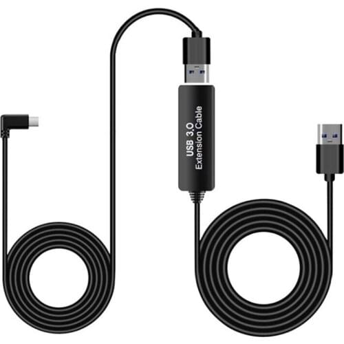 2In1 Total 8M/26Ft Type a to C USB Stable Data Headset Extension Cable Line for Oculus Quest Link VR Glasses Accessories