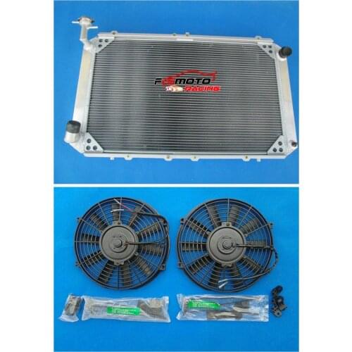 3 Row All Aluminum Radiator +FAN For Nissan Patrol GQ 2.8 4.2 Diesel TD42 &3.0 Petrol Y60