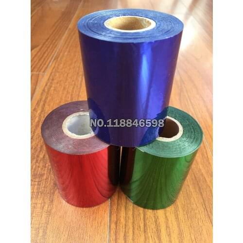Free Ship Three Rolls Colorful Foil Hot Stamping On Paper or Plastic 8cm x 120m/Lot DIY Package Box Material