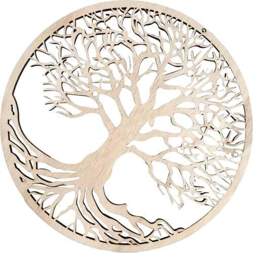 TREE OF LIFE Wall Decor Wooden Hanging Artwork Home Decoration Yoga Meditation Symbol Energy Pendant Warm Gift Of 2021 New Year