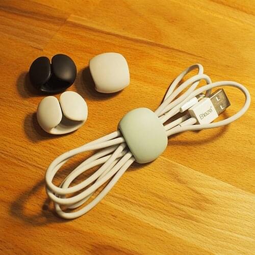 1PCS Cable Winder Rubber Cable Organizer Wire Wrapped Cord Holder for iPhone Samsung Earphone MP4 High Quality